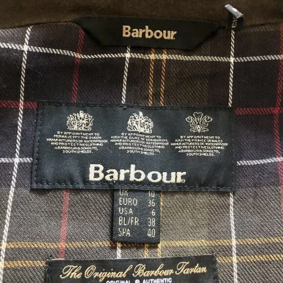 Barbour Defence Cotton Wax Jacket - Picture 6 of 7